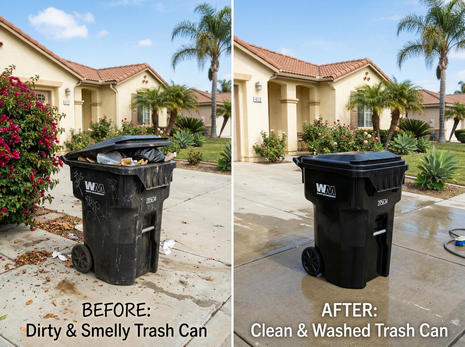 Remove oil stains, dirt, and years of buildup. Driveways, patios, fences & trash bins cleaned fast and professionally.